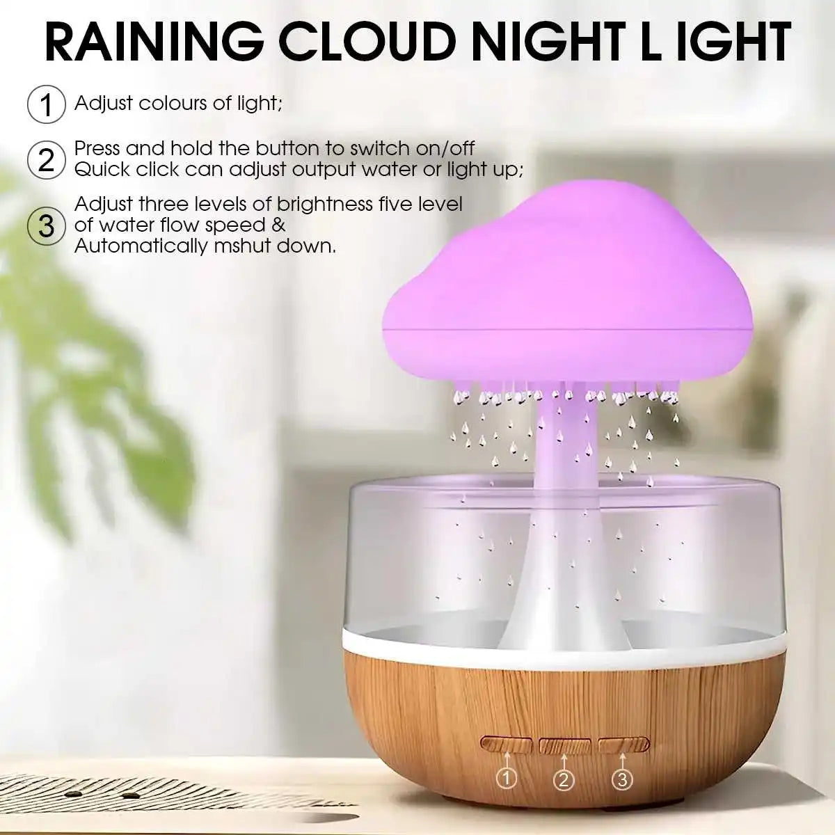 Rain Cloud Humidifier & Essential Oil Diffuser